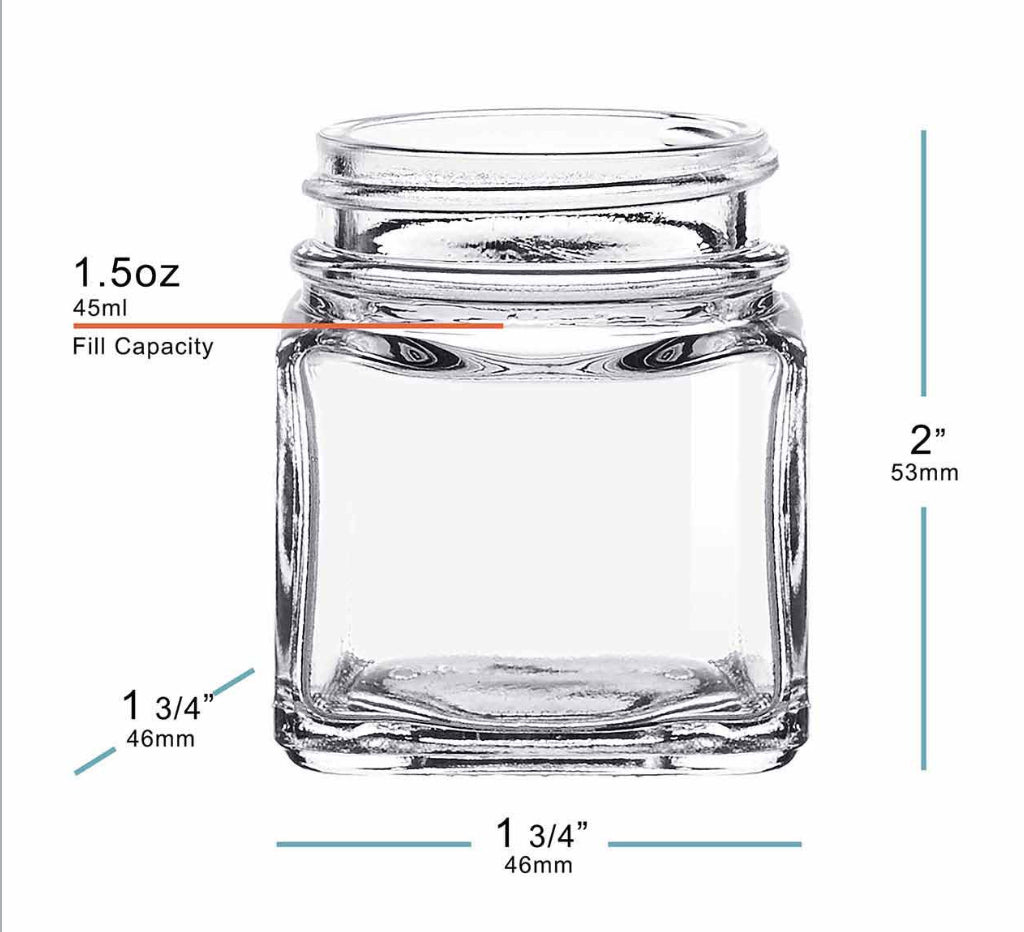 1.5 oz jar with gold lid