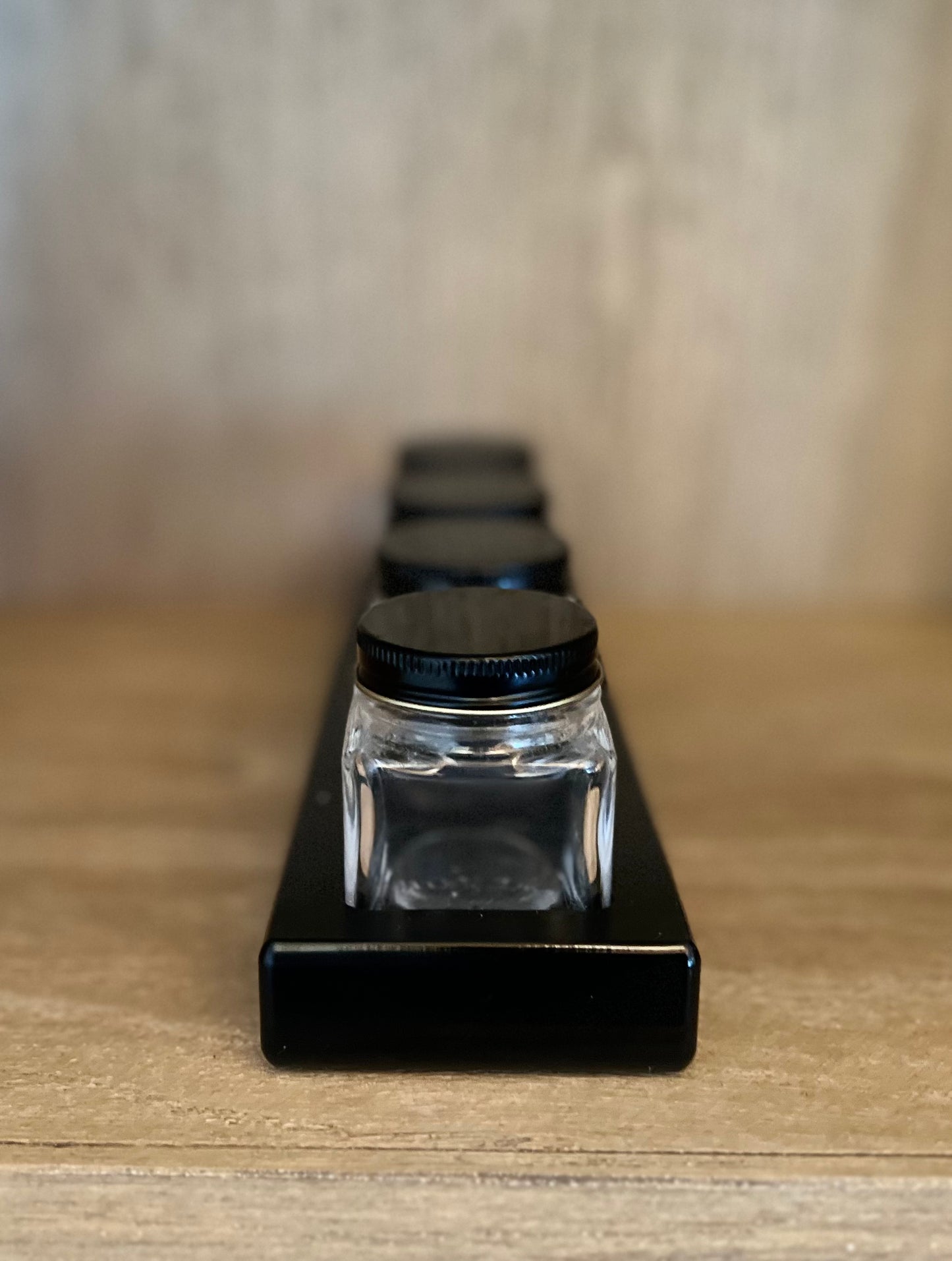 Essentials 4 Organizing Rack with 1.5oz Glass Container Shaker Lid combo